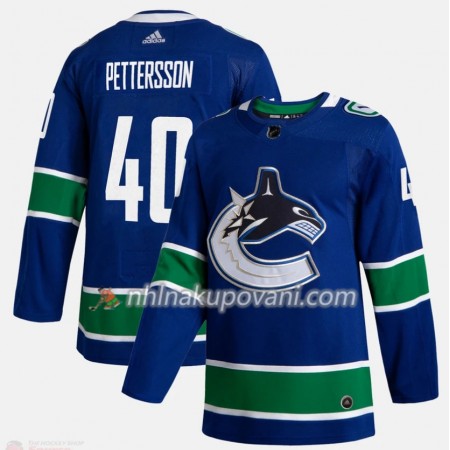 Vancouver Canucks Dresy Elias Pettersson 40 Adidas 2019-2020 Modrý Authentic - Pánské Vancouver Canucks Dresy Elias Pettersson 40 Adidas 2019-2020 Modrý Authentic - Pánské